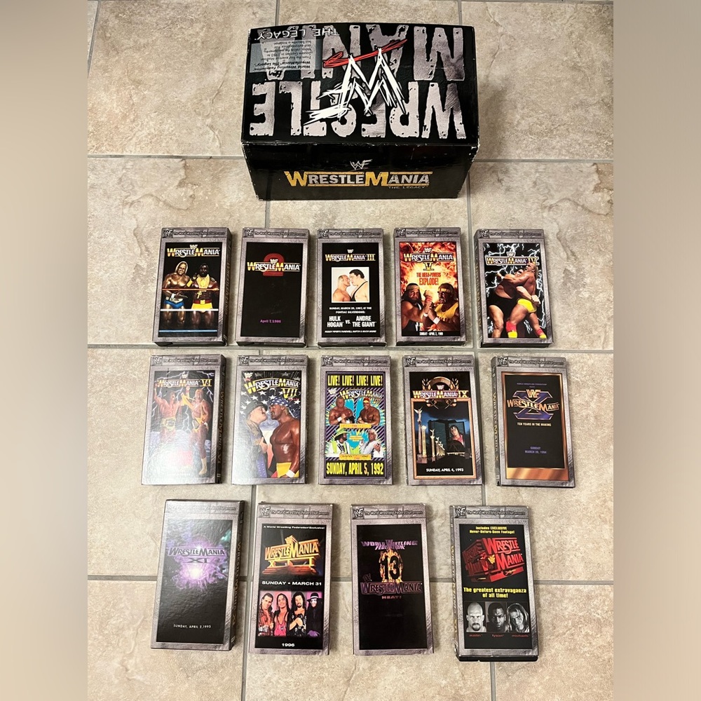 WWF WrestleMania VHS Boxset